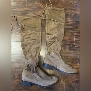 Elegant Tan Over-the-Knee Boots